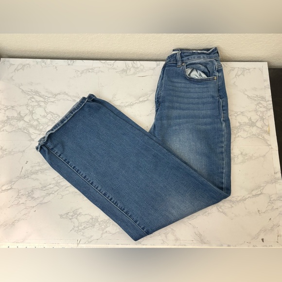 enjean Denim - Enjean Denim Co. Jeans Womens Juniors Sz 11 BootCut Off High Waisted Blue